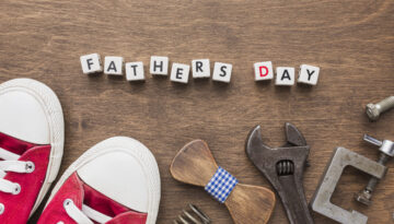 Father S Day Concept With Sneakers