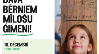 Kuldiga 10.12. Pasākums Dāvā Bērniem Mīlošu Ģimeni!