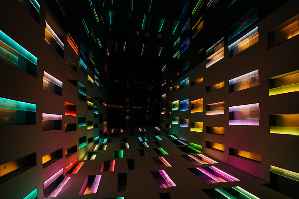 Red Yellow And Blue Lights