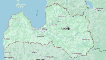Latvija Karte