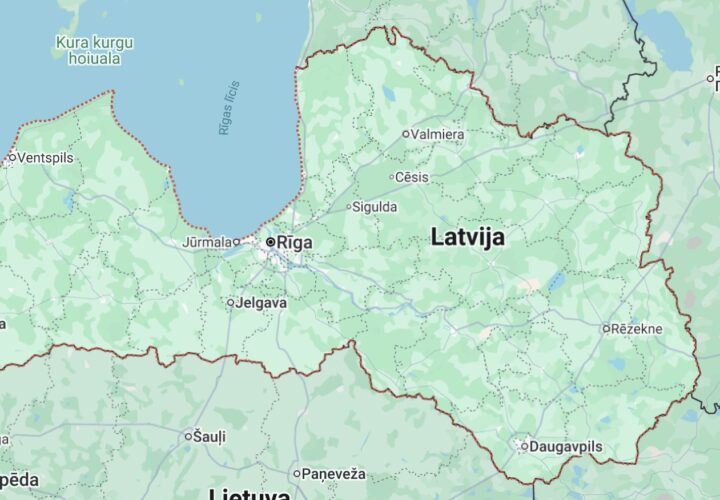 Latvija Karte