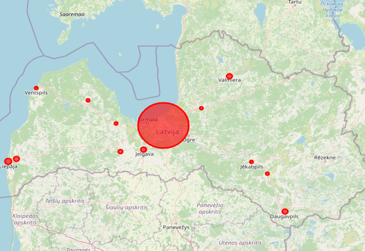 Aizliegto Vielu Karte