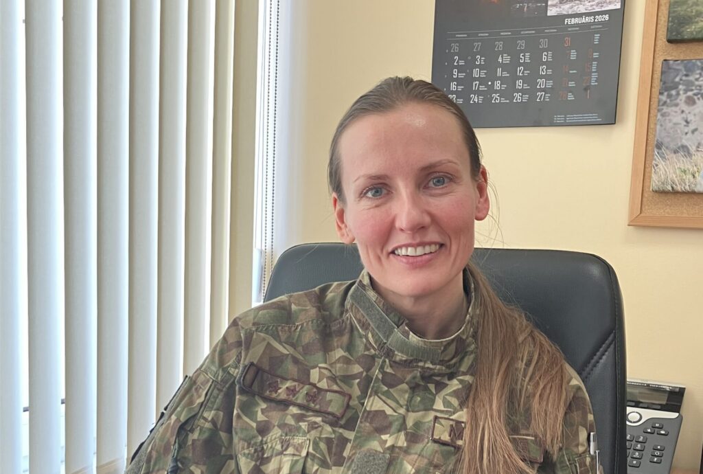 Zemessardzes 4. Kurzemes brigādes medicīnas rotas vadības grupas virsārste, kapteine MARIJA KRAULE