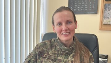 Zemessardzes 4. Kurzemes brigādes medicīnas rotas vadības grupas virsārste, kapteine MARIJA KRAULE