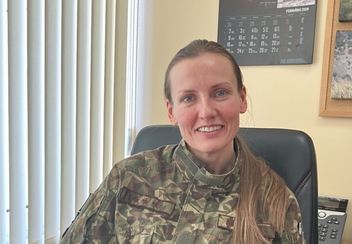 Zemessardzes 4. Kurzemes brigādes medicīnas rotas vadības grupas virsārste, kapteine MARIJA KRAULE