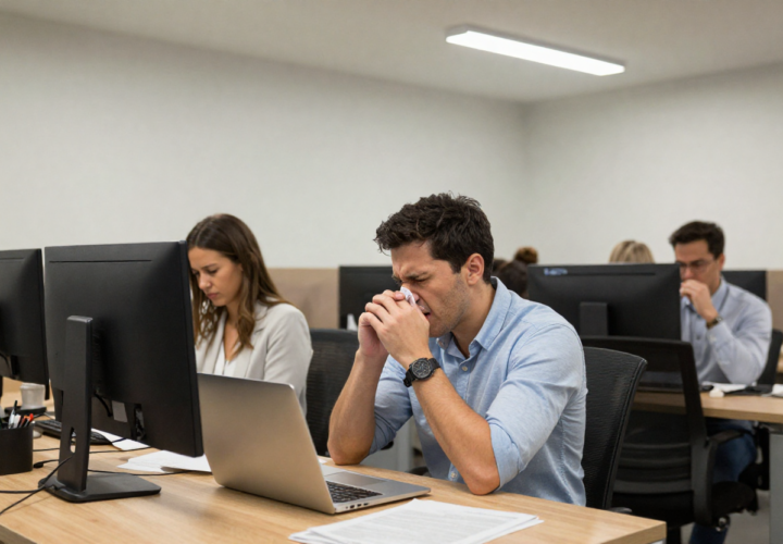 Stress Un Slims Uz Darbu